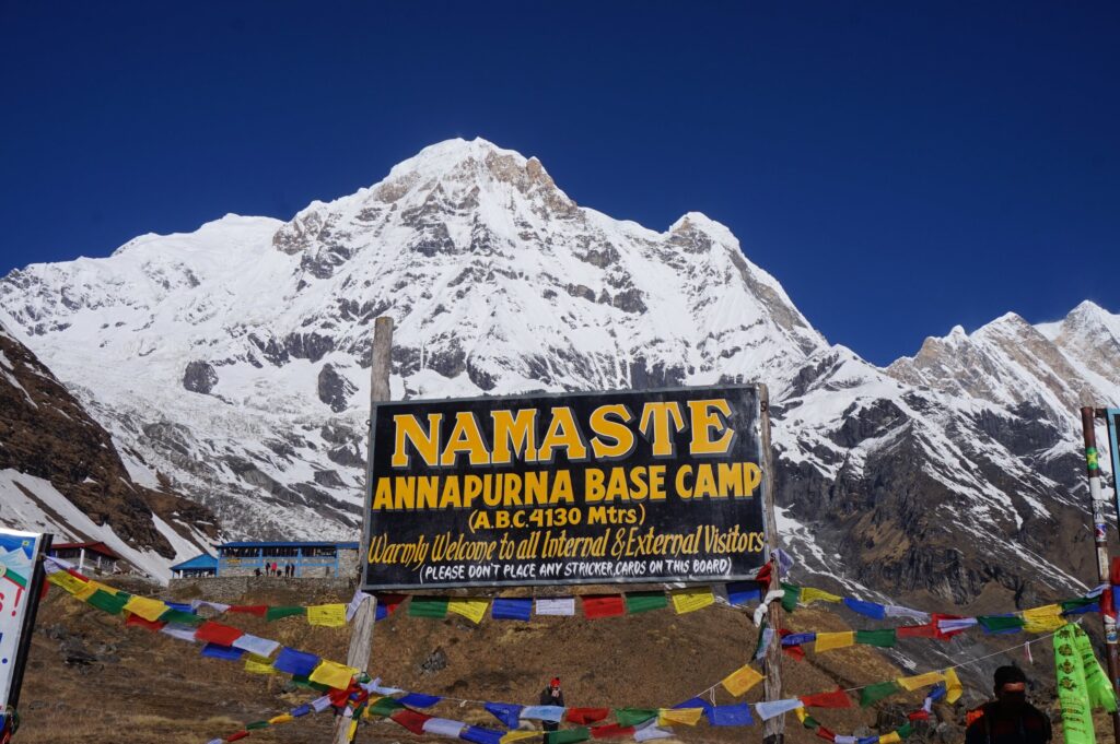 pack in Annapurna base camp